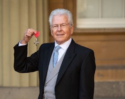 The presentation of my MBE at Buckingham Palace by HRH The Prince of Wales in March 2020